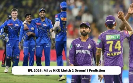 IPL 2026: MI vs KKR Match 2 Dream11 Prediction Today, Pitch Report, Playing XI, Fantasy Cricket Tips IPL 2026: MI vs KKR Match 2 Prediction