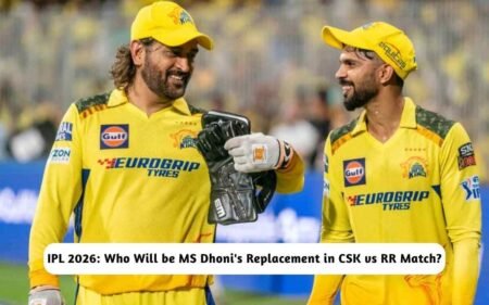 MS Dhoni's Replacement in CSK vs RR Match