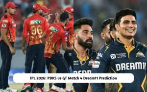 IPL 2026: PBKS vs GT Match 4 Dream11 Prediction Today, Pitch Report, Playing XI, Fantasy Cricket Tips IPL 2026: PBKS vs GT Match 4 Prediction