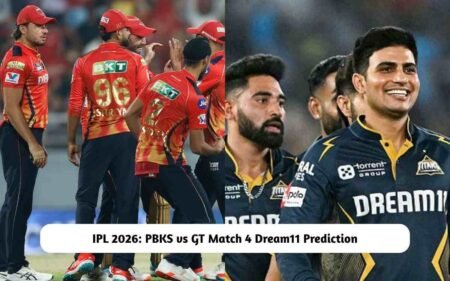 IPL 2026: PBKS vs GT Match 4 Dream11 Prediction Today, Pitch Report, Playing XI, Fantasy Cricket Tips IPL 2026: PBKS vs GT Match 4 Prediction