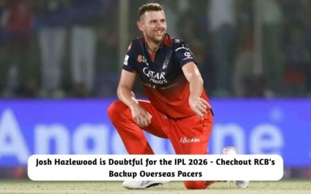 Josh Hazlewood is Doubtful for the IPL 2026