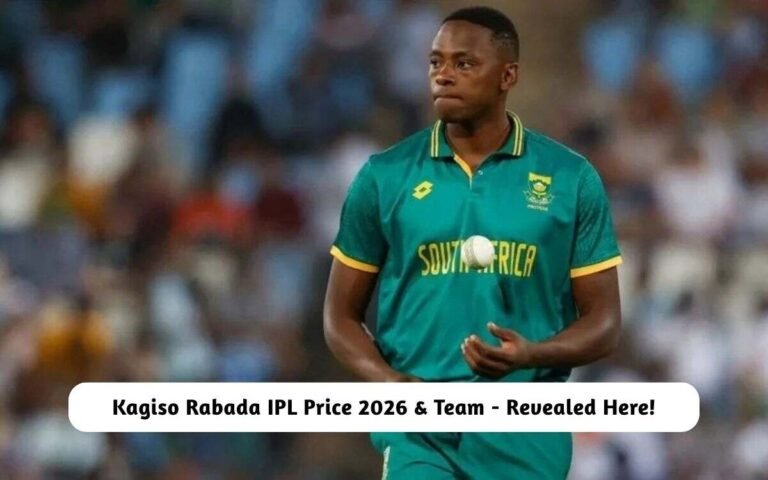 Kagiso Rabada IPL Price 2026 & Team