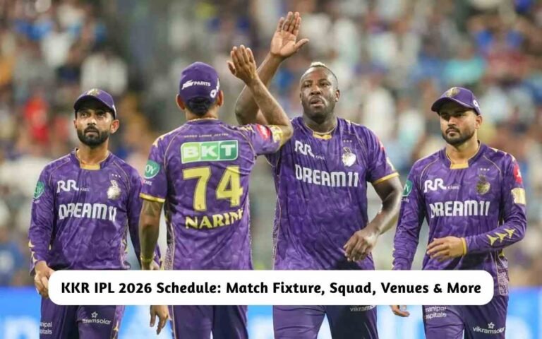 KKR IPL 2026 Schedule