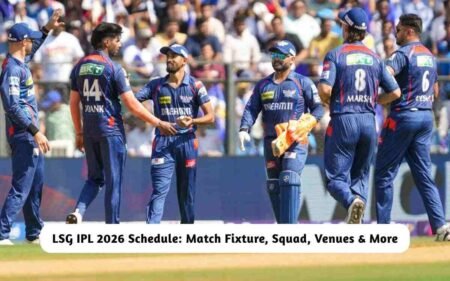 LSG IPL 2026 Schedule