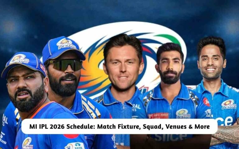 MI IPL 2026 Schedule