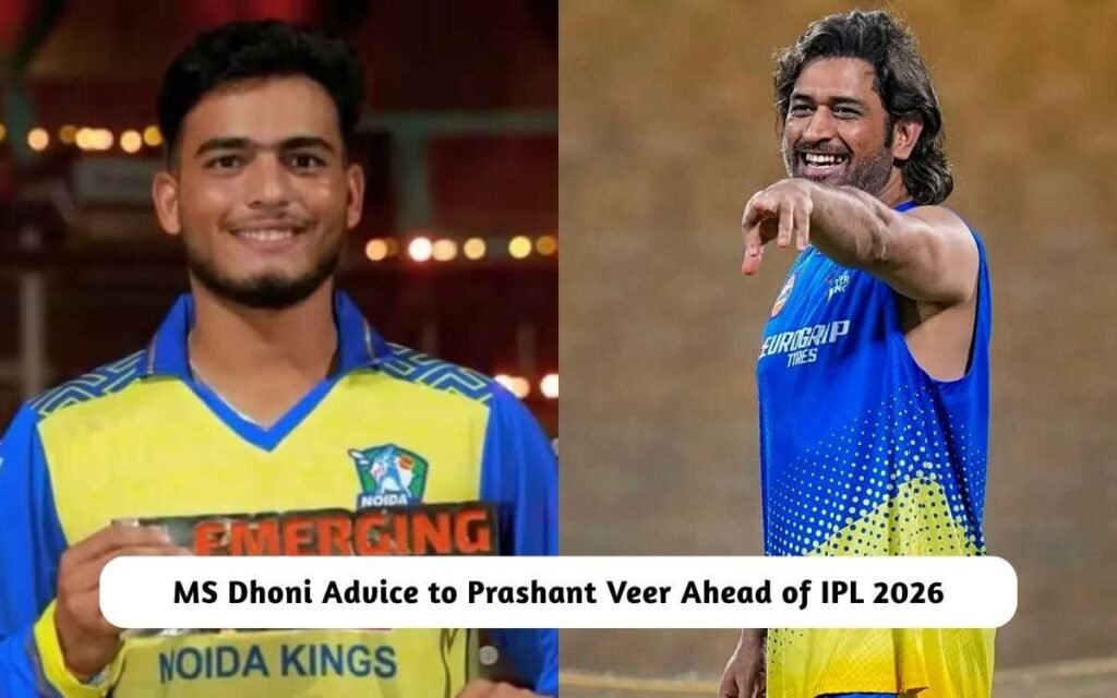 MS Dhoni Advice to Prashant Veer