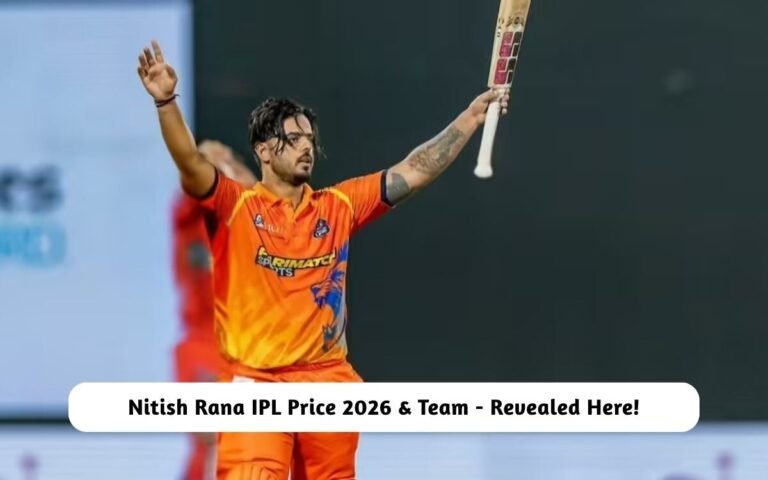 Nitish Rana IPL Price 2026 & Team