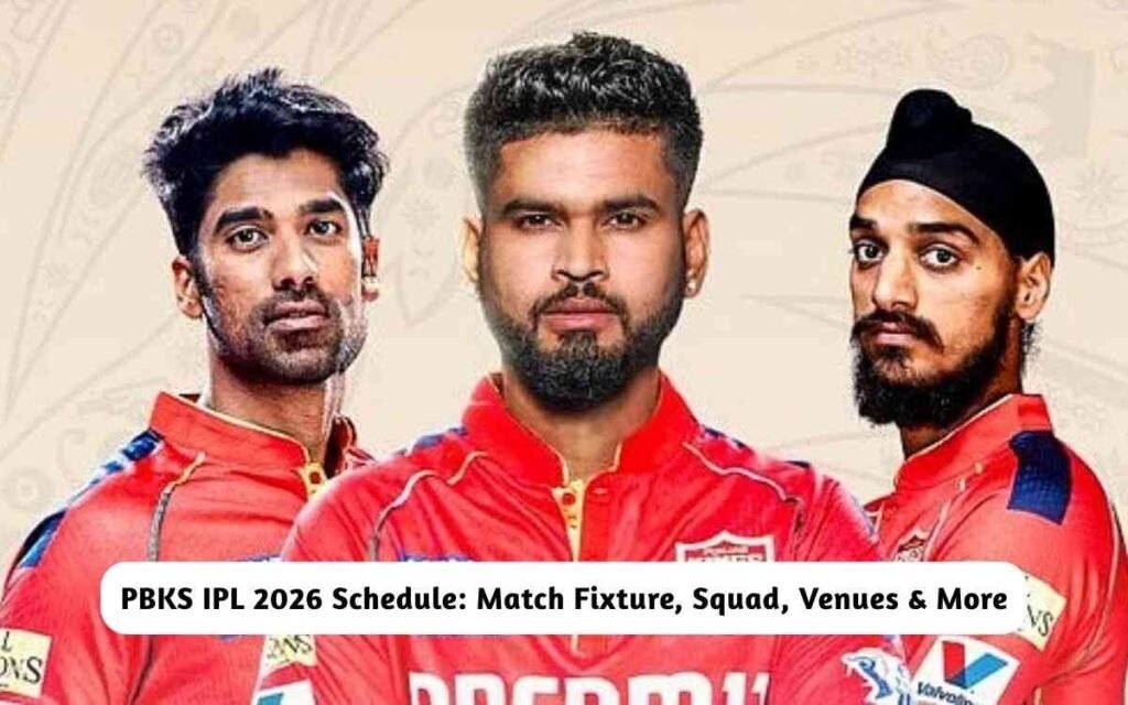 PBKS IPL 2026 Schedule