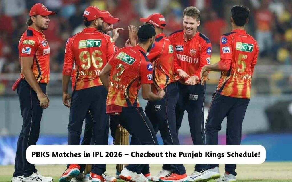 PBKS Matches in IPL 2026