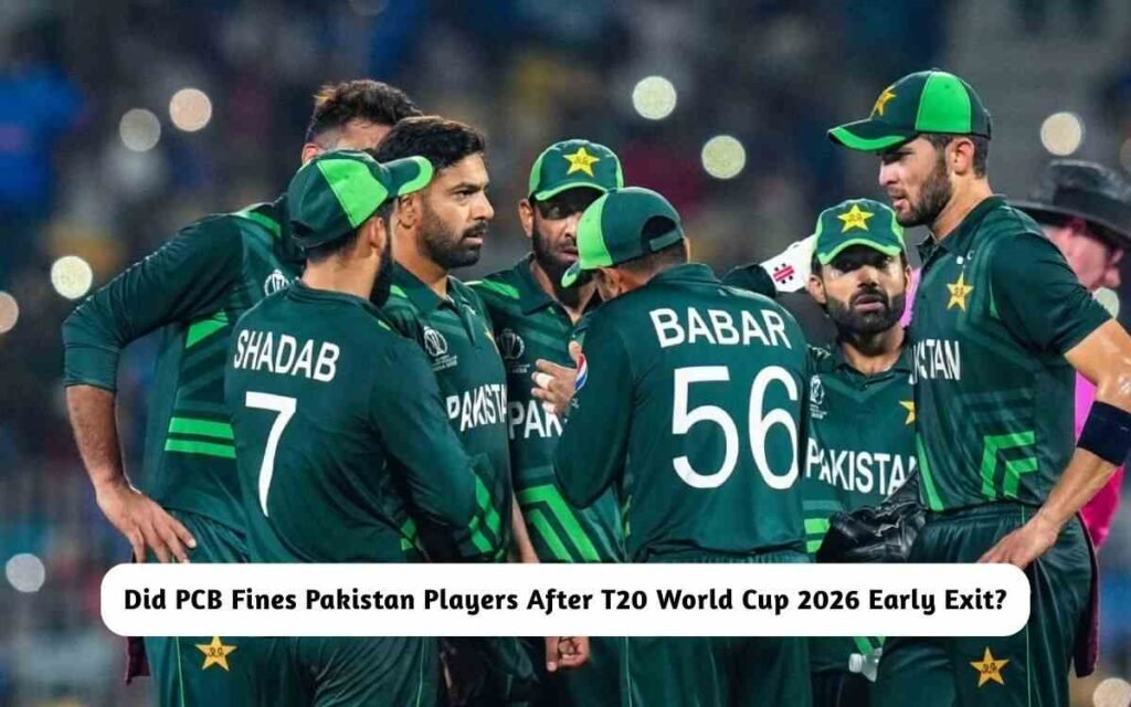 PCB Fines Pakistan Players After T20 World Cup 2026