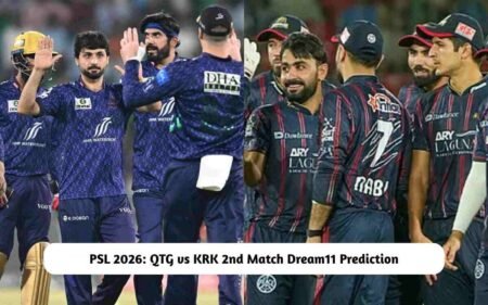 PSL 2026: QTG vs KRK 2nd Match Dream11 Prediction Today, Pitch Report, Playing XI, Fantasy Cricket Tips QTG vs KRK PSL 2026