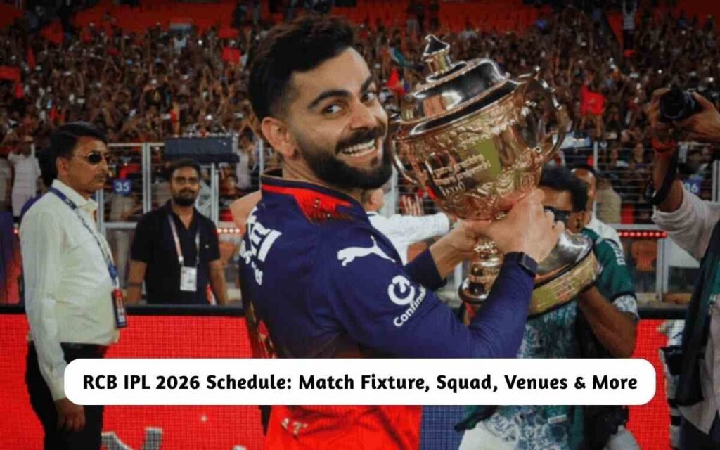 RCB IPL 2026 Schedule