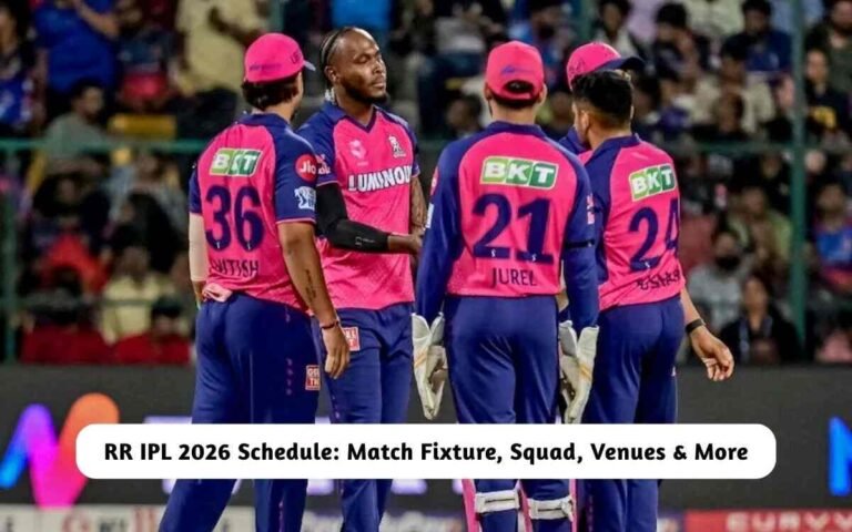 RR IPL 2026 Schedule