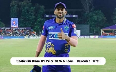 Shahrukh Khan IPL Price 2026 & Team