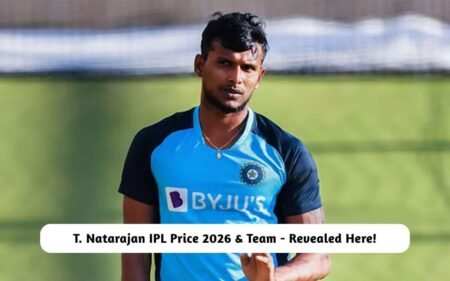 T. Natarajan IPL Price 2026 & Team – Revealed Here! T. Natarajan IPL Price 2026 & Team