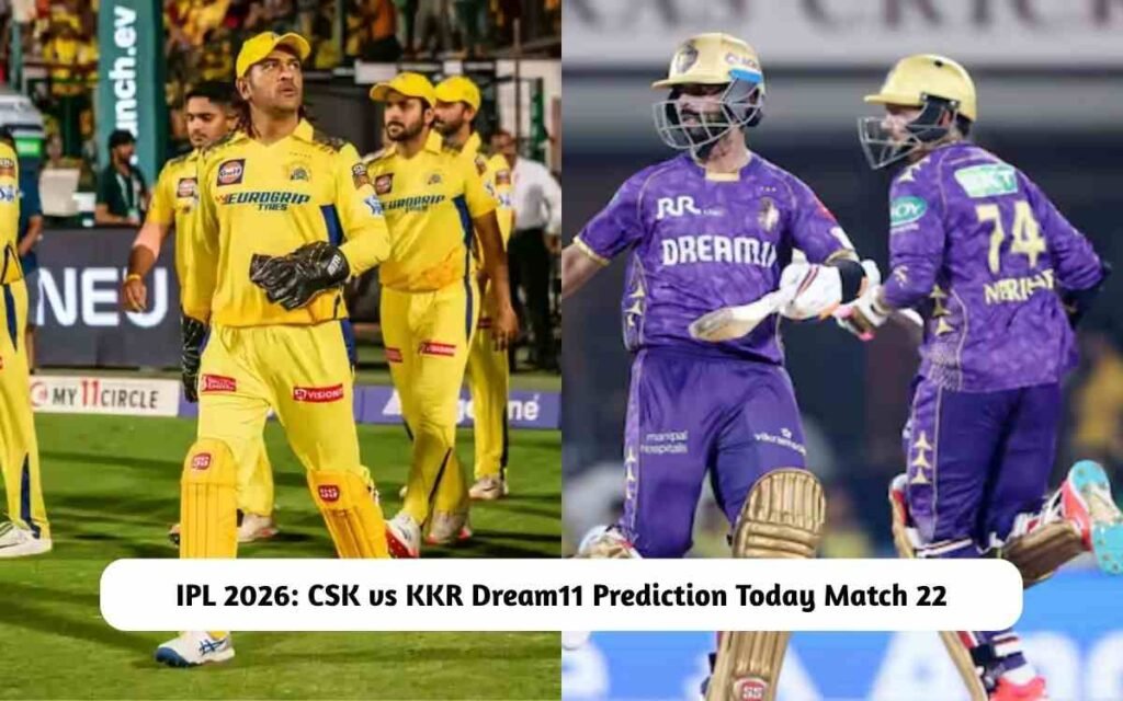 CSK vs KKR Dream11 Prediction