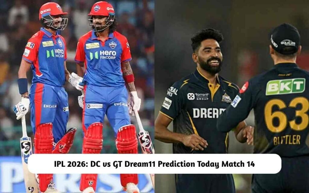 DC vs GT Dream11 Prediction Today Match 14, Pitch Report, Playing XI, Fantasy Cricket Tips DC vs GT Dream11 Prediction