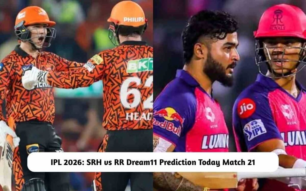 SRH vs RR Dream11 Prediction