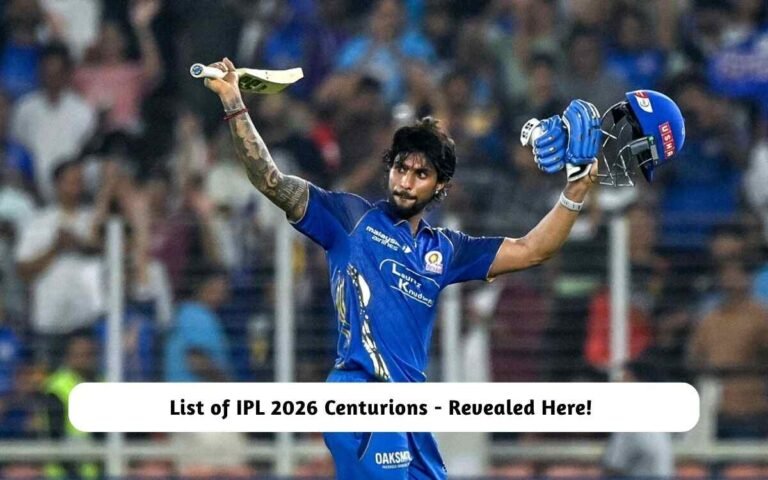 List of IPL 2026 Centurions