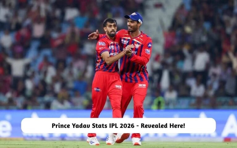 Prince Yadav Stats IPL 2026