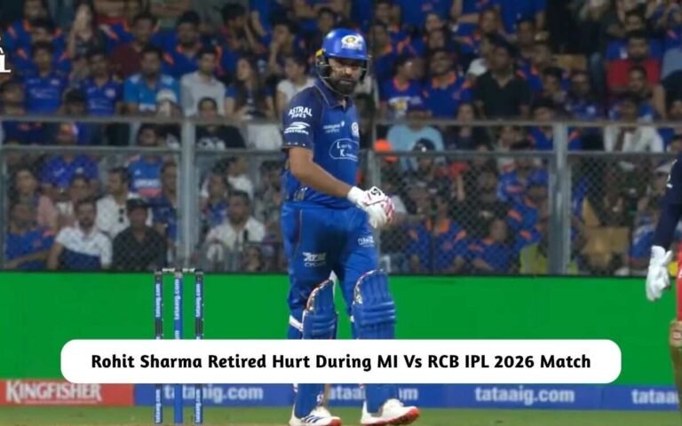 Rohit Sharma Retired Hurt MI Vs RCB