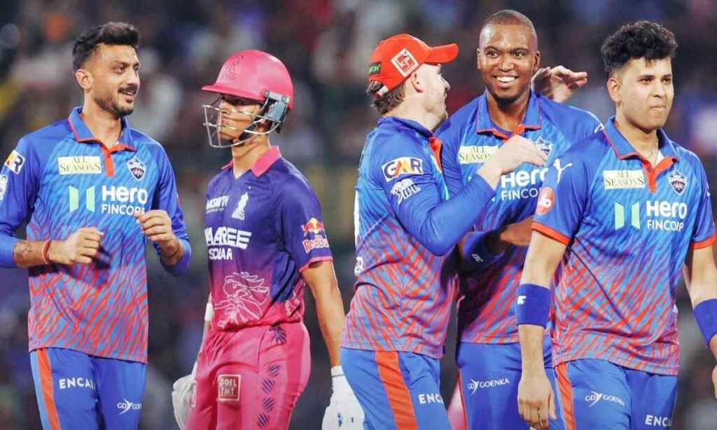 Delhi Capitals secured a five-wicket win over RR