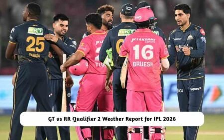 GT vs RR Qualifier 2 Weather Report for IPL 2026 – Check New Chandigarh Status Here! GT vs RR Qualifier 2 Weather Report