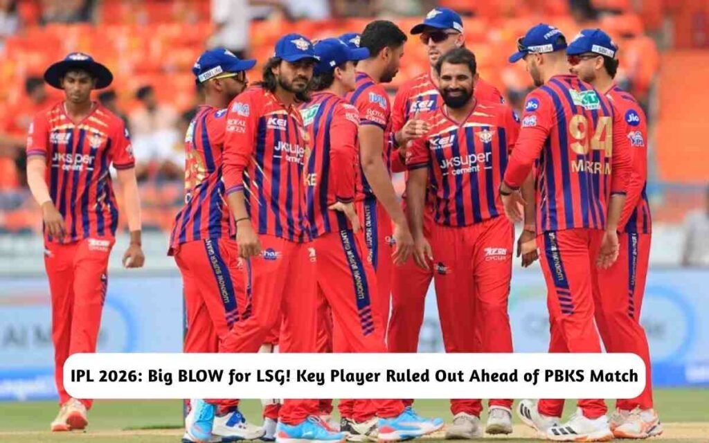 IPL 2026: LSG's Key Player Ruled of PBKS Match
