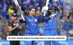 IPL 2026: Mumbai Indians Face Major Blow as Two STARS Ruled Out of the Tournament IPL 2026: Mumbai Indians Two Stars Ruled Out