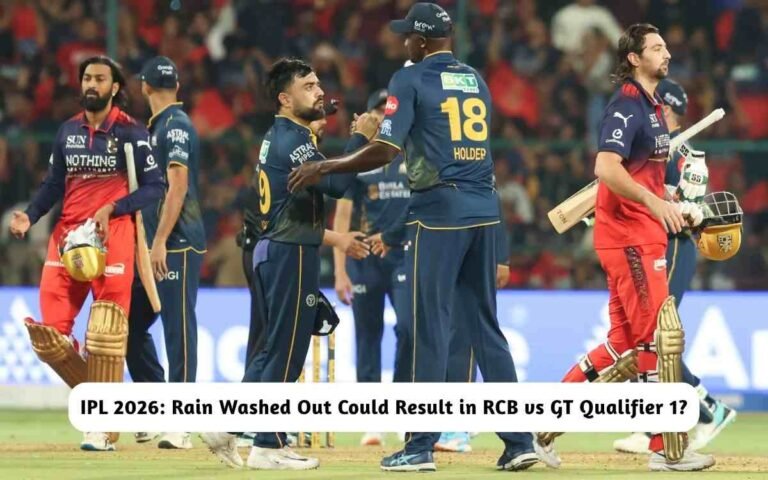 IPL 2026: Rain Washed Out Result in RCB vs GT Qualifier 1