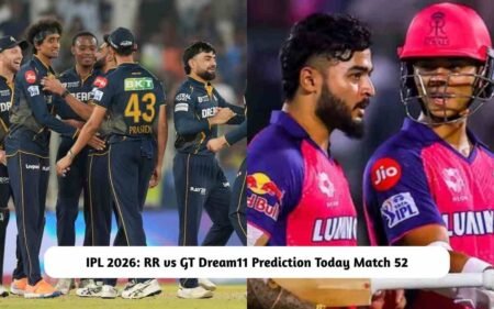 RR vs GT Dream11 Prediction Today Match 52, Pitch Report, Playing XI, Fantasy Cricket Tips RR vs GT Dream11 Prediction