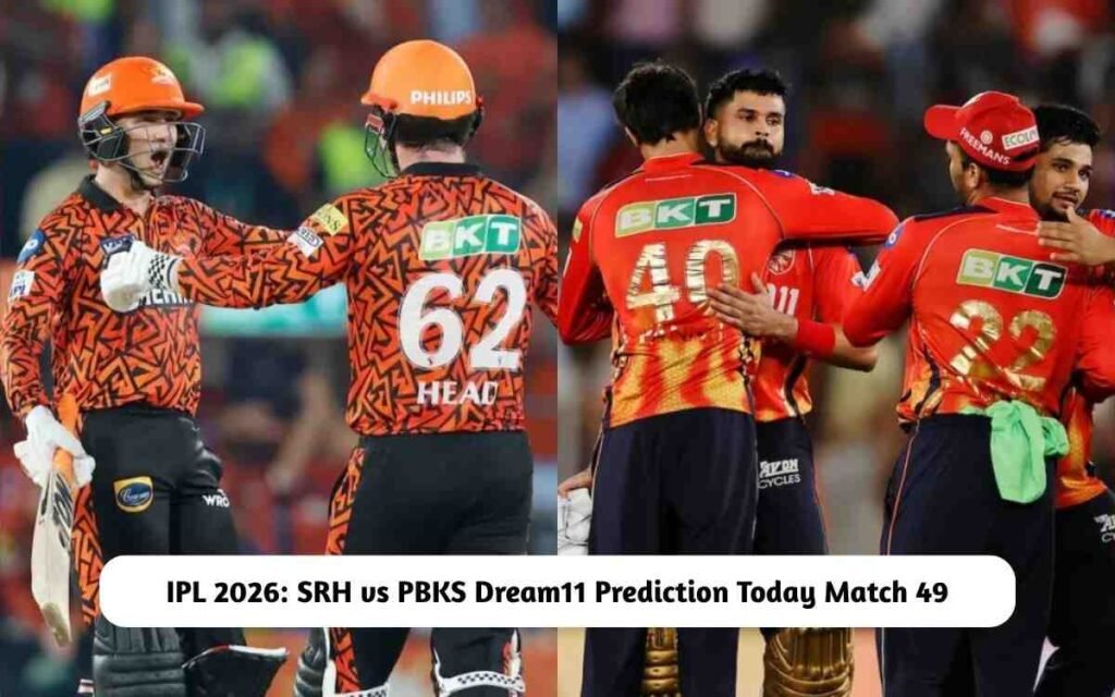SRH vs PBKS Dream11 Prediction