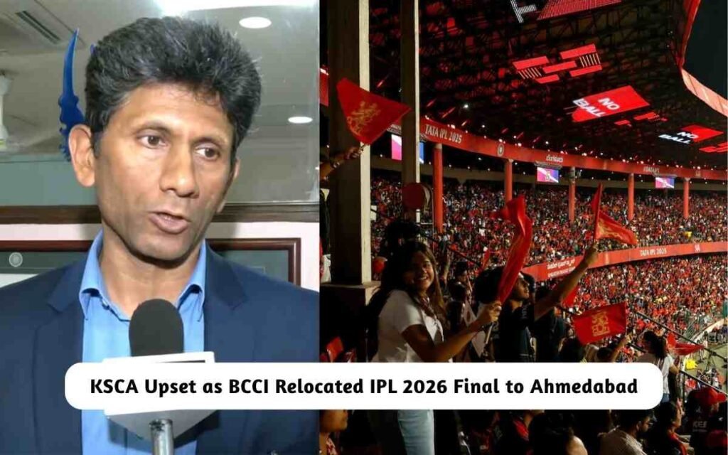 KSCA Upset as BCCI Relocated IPL 2026 Final