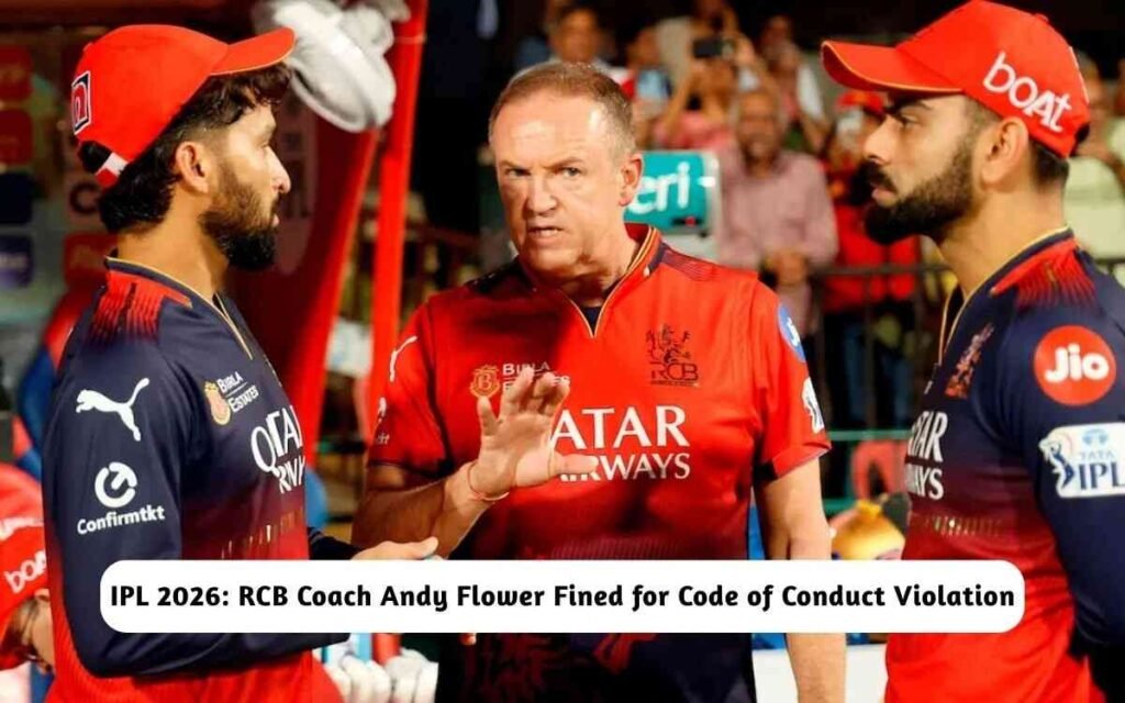 Andy Flower Fined for Code of Conduct Violation