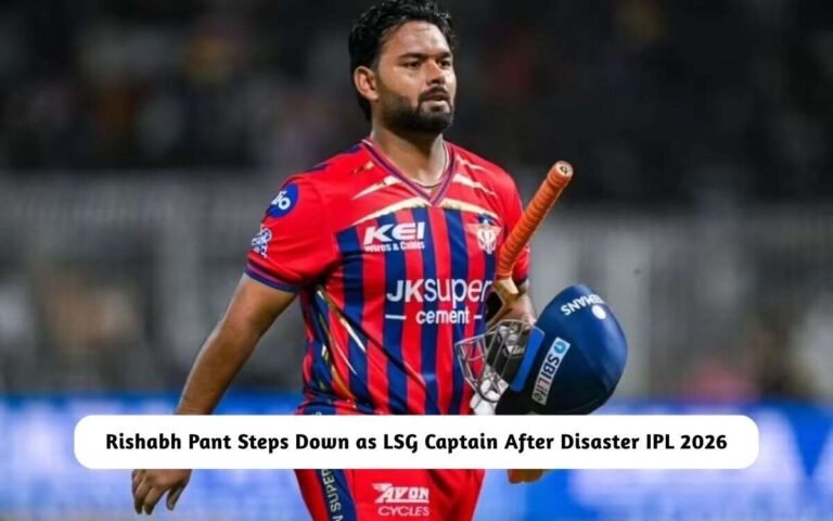 Rishabh Pant Steps Down as LSG Captain