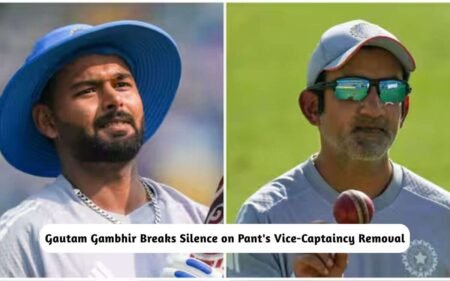 Gautam Gambhir on Pant's Vice-Captaincy Removal