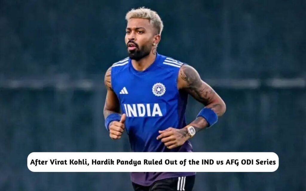 Hardik Pandya Ruled Out