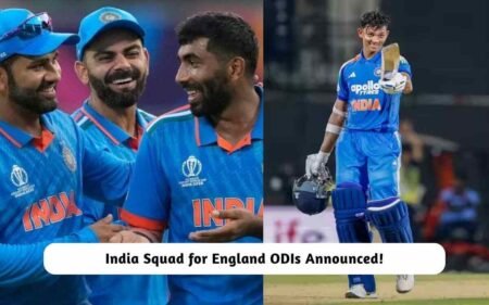 India Squad for England ODIs