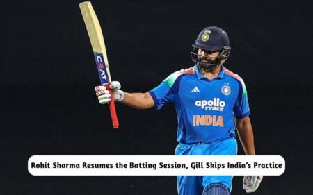 Rohit Sharma Resumes the Batting Session with the Squad as Gill Skips India’s Practice Rohit Sharma Resumes the Batting Session