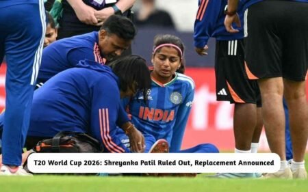 Women’s T20 World Cup 2026: Shreyanka Patil Ruled Out, Uncapped Player Steps In as Replacement Women’s T20 World Cup 2026: Shreyanka Patil Ruled Out