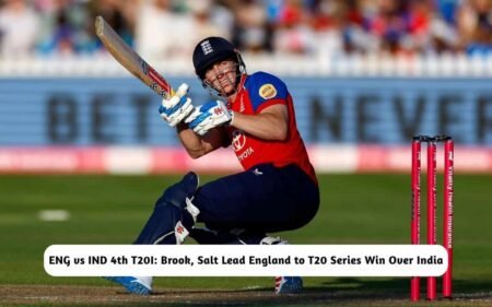 ENG vs IND 4th T20I: Brook, Salt Lead England to T20 Series Win