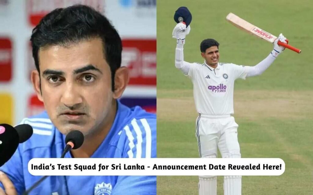 India’s Test Squad for Sri Lanka