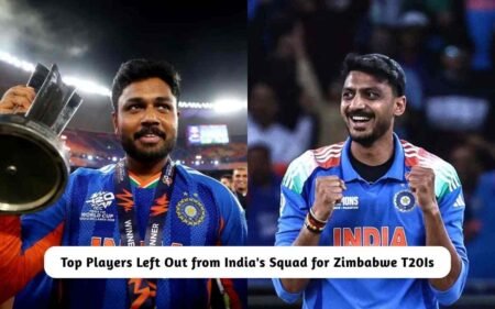 Players Left Out from India's Squad for Zimbabwe T20Is