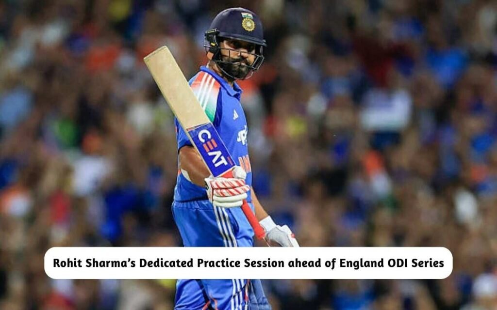 Rohit Sharma Practice Session ahead of England ODIs