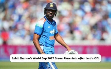 Rohit Sharma’s World Cup 2027 Dream Uncertain