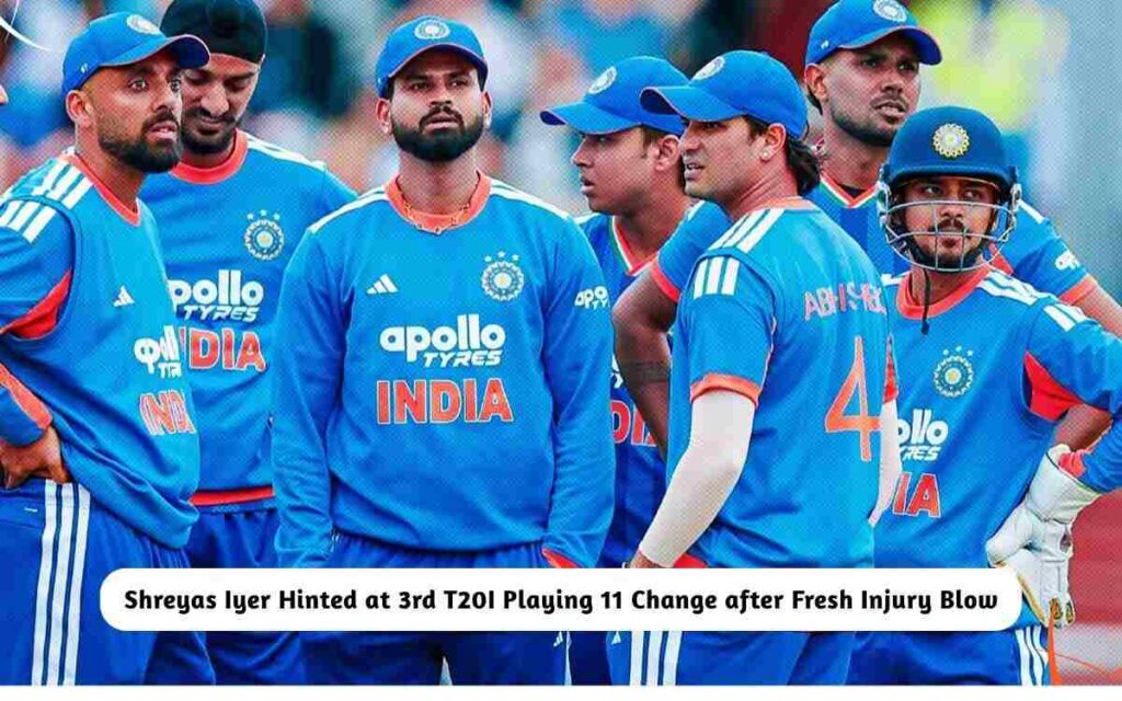 Shreyas Iyer Hinted at 3rd T20I Playing 11 Change