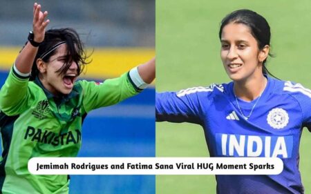 Jemimah Rodrigues and Fatima Sana Viral HUG Moment