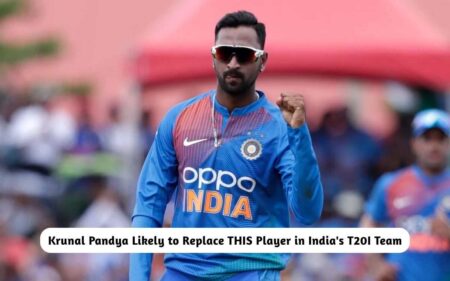 Krunal Pandya Likely to Replace in India's T20I Team