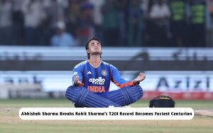 BREAKING: Abhishek Sharma Breaks Rohit Sharma’s T20I Record Becomes Fastest Centurion Abhishek Sharma Breaks Rohit Sharma’s T20I Record