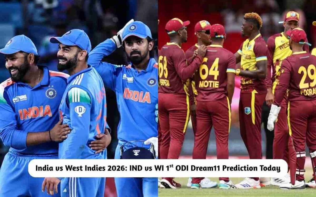 IND vs WI 1st ODI Dream11 Prediction